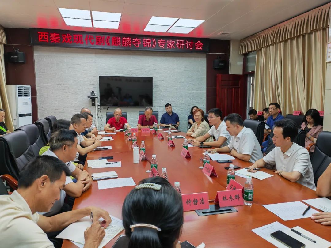 海丰县举行西秦戏现代剧《麒麟夺锦》专家研讨会