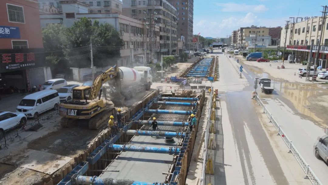 海丰县排水防涝(海绵城市）三期一标工程建设顺利推进