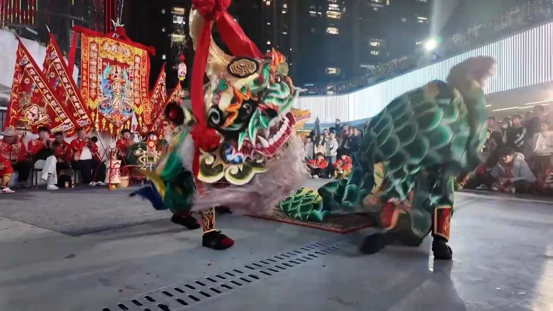 海丰：非遗舞狮表演精彩纷呈 丰富群众春节文化生活