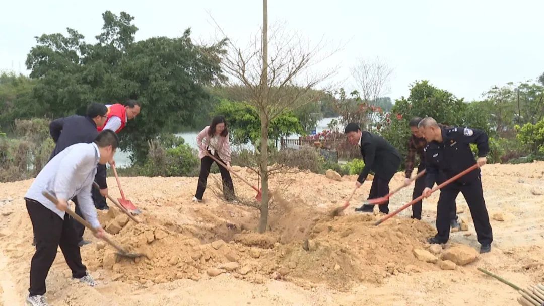 联安镇全民义务植树 厚植生态底色