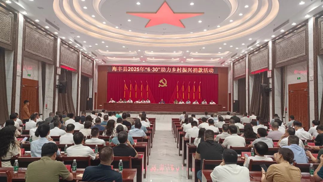 海丰举行“6·30”助力乡村振兴捐款活动