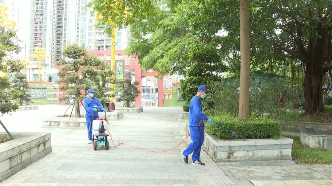 海丰县文天祥公园防蚊灭蚊 营造安全游园环境
